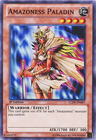 Yu-Gi-Oh! - Amazoness Paladin (LCJW-EN087) - Legendary Collection 4: Joey's World - 1st Edition - Super Rare