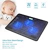 TECKNET-12-17-Quiet-Laptop-Cooler-Cooling-Pad-Stand-With-3-USB-Powered-Fans-1200-RPM-Light-Weight-Ultra-Slim-Design TECKNET Laptop Cooling Pad Adjustable Height Laptop Cooler with 3 Ultra Quiet Fans, Laptop Fan Stand for Desk/Bed/Lap…