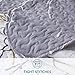Bedsure Quilt Set Full/Queen Size(90x96 inches) - Tree Branch Floral Pattern - Lightweight Microfiber Bedspread Coverlet Quilt for Spring and Summer, 1 Quilt and 2 Pillow Shams - Grey/Ivory