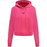 Pro Standard Womens NBA Classic Triple Pink Cropped Pullover Hoodie