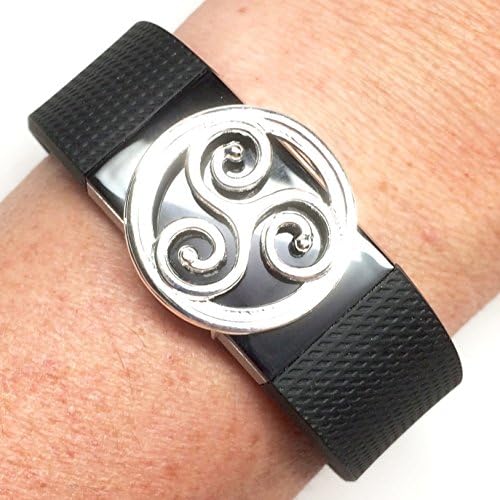 Fitband Bling Fitness Band Accessory "Celtic Swirls" for Fitbit Flex; Alta; Charge; Charge HR; Charge 2; Jawbone UP2; UP3 and Garmin vivosmart