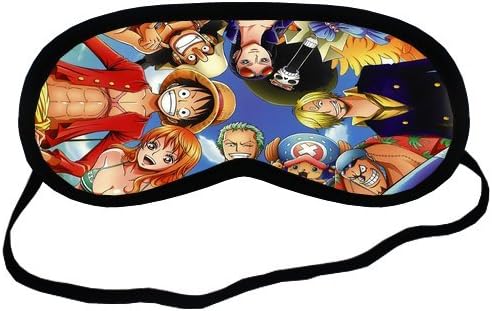 Custom Japan Anime One Piece Sleeping Mask, Comfortable Soft Cotton Sleeping Aids Eye Mask Cover Travel &amp; Work Rest