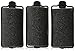 Diane Foam Hair Rollers, 1.25-Inch Diameter, Soft and Durable Foam with Snap-Lock Closure for Comfortable Styling and Long-Lasting Curls, Black, 8 Count