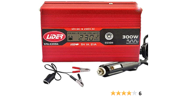 LÍDER.-300W600W Inversor de Corriente Onda sinusoidal con ...
