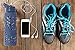 Zuzuro Glass Water Bottle with Straw Cap – 25oz Wide Mouth Glass Sports Water Bottle w Protective Silicone Sleeve – 3 Different Leak-Proof Lids – Reusable Eco Friendly - BPA Free (Blue)