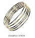 14K Gold Ultra Thin Round Stacking Rings White or Yellow Half Sizes