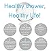 Luxsego Showerhead Body Sprays [IFS-003] with a Filter Cartridge & 4.6ft Hose, Magnetic Therapy Shower Head Built-in PP Cotton & Ionic Energy Stone for Dry Hair & Skin SPA