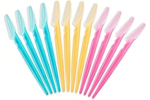 12 - Piece Set of Unisex Eyebrow Shapers: Multi - Function Facial Grooming Tools with Precision Covers, Ultra - Easy to Use