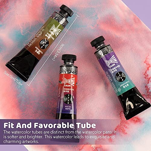 SUPER VISION Watercolor Paint Set Watercolor Tube Paint, Diverse Colors