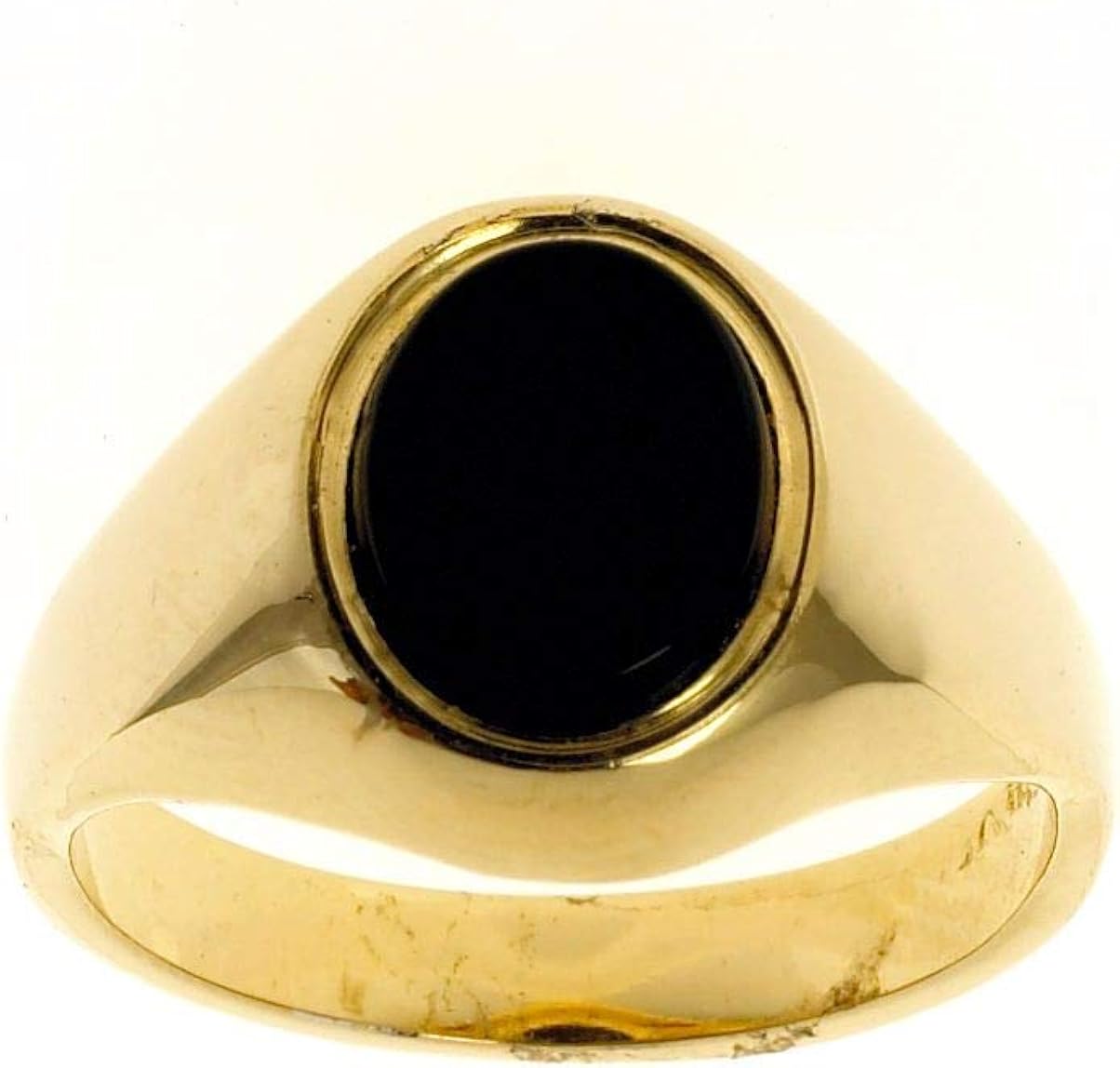 Yellow Gold Men S Onyx Signet Ring Hallmarked Handmade In The Birmingham Jewellery Quarter Amazon Co Uk Jewellery