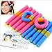 Demarkt 12pcs Large Bendy Twist Safe Hair Hairdressing Rollers Foam Curlers