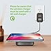 Wireless Charger 5W/7.5W/15W, OMARS Fast Charging Pad with Non-Slip Rubber, Adjustable Base for iPhone X/iPhone 8/iPhone 8 Plus, Samsung S8, LG V30/V30+ and other Qi-Enabled Devices