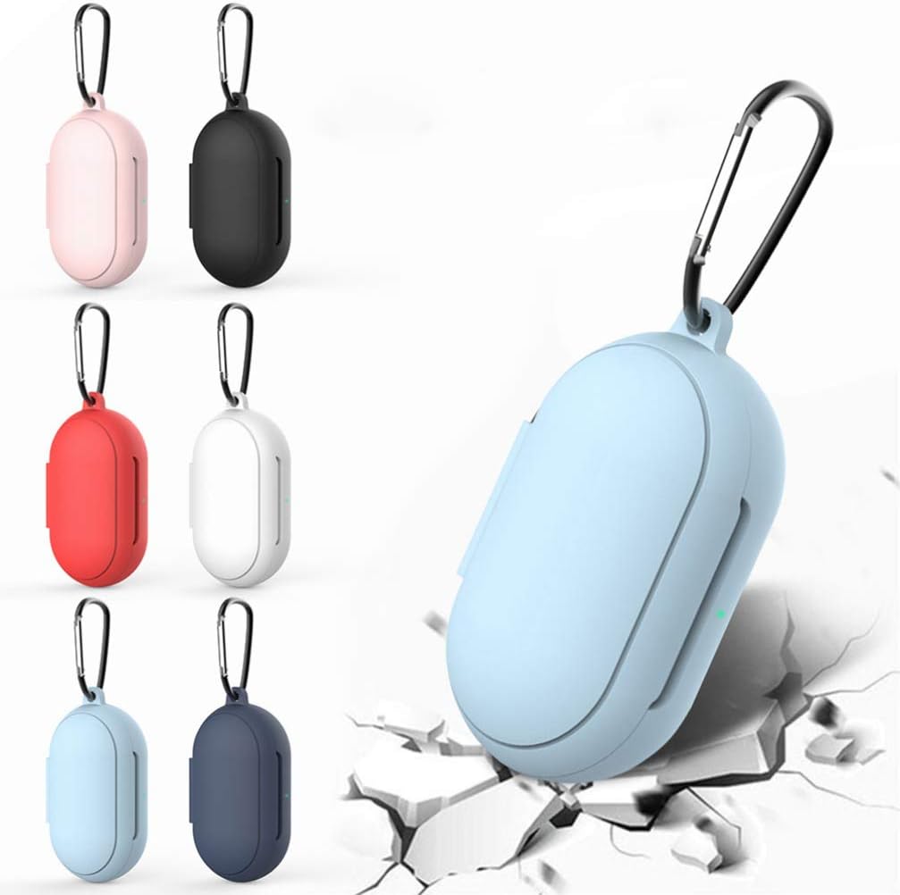Hemobllo 2pcs Silicone Earphone Case Cover for Buds Headset Protector Phone Accessories, Red and Dark Blue, 8x4.5x3.1cm - Image 5