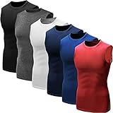 Neleus Men's 3 Pack Compression Athletic Muscle Sleeveless Tank Top