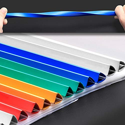 Nifera 10 Pcs Transparent Folder Resume Presentation File Folders Report Cover with Sliding Bar Manager Binder for A4 Size Paper