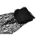 Housweety 10 Yards Black Stretch Floral Lace Edge Trim 3-3/8