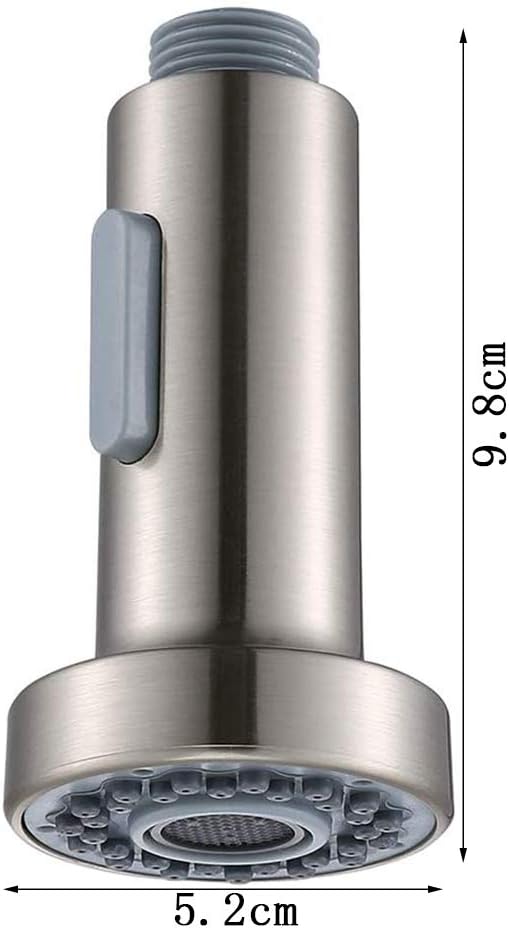 2 Modes Pull Out Faucet Spray Head Multi Function, Replacement Spray Nozzle Head Taps for Kitchen, Bathroom, Bath Basin, Sink 1/2" Connections with Control Button - Image 4