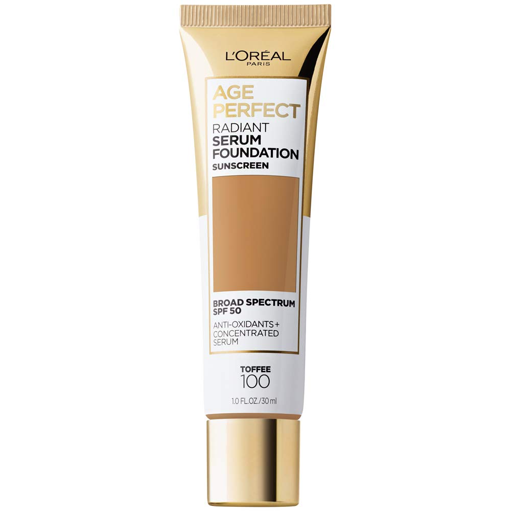 Photo 1 of L'Oreal Paris Age Perfect Radiant Serum Foundation with SPF 50, Toffee, 1 Ounce