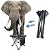 Unihoh Small Folding Camping Stool, Portable Chair for Outdoor Camping Walking Hunting Hiking Fishing Travel,600D Oxford Cloth Slacker Chair with Carry Bagthumb 1