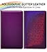 Server Books for Waitress - Glitter Leather Waiter Book Server Wallet with Zipper Pocket, Cute Waitress Book&Waitstaff Organizer with Money Pocket Fit Server Apron (Glitter Purple)