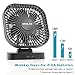 OPOLAR 5 Inch Desk Fan with Timer, USB or AA Battery Operated, 3 Speeds, Extra Quiet, 7-Blade Design, Adjustable Angle, for Office Desk, Hurricanes, Bedroom and Outdoor (Without Batteries)
