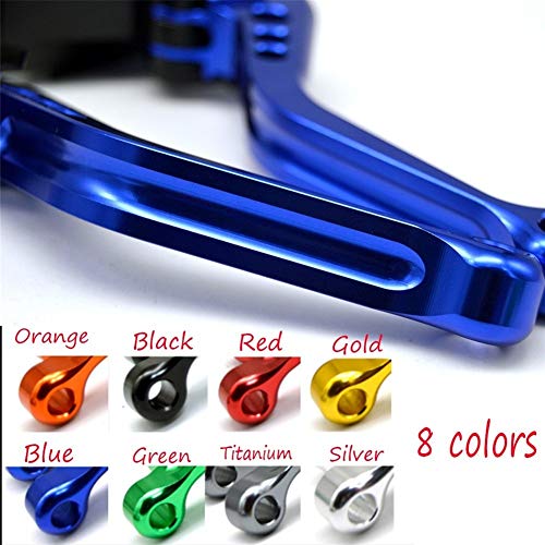 LIBEIBEI Motorcycle levers CNC Aluminum 7/8inch 22mm Motorcycle Hydraulic Brake Clutch Lever Set with Master Cylinder Reservoir Motorcycle Clutch L LIBEIBEI Motorcycle levers Short \u0026 Amp Lange Fit for Suzuki GSX
