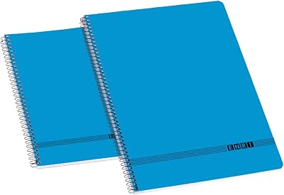 100430028 – Pack von 10 Hefte Spiral Paperback, blau