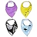 Desire Baby Bibs - Premium Baby Bandana Drool Bib with Snaps - 4 Pack Super Absorbent Soft Organic Cotton - Cute Baby Gift for Boys & Girls