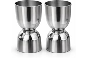 Garden Of Arts Stainless Steel Set of 2 Damru shape peg shot glasses Measure 30 ml and 60 ml fancy antique glass can be used 