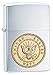 Zippo US Navy Emblem Brushed Chrome Pocket Lighter