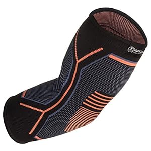 Kunto Fitness Elbow Brace Compression Support Sleeve (Shipped From USA) for Tendonitis, Tennis Elbow, Golf Elbow…