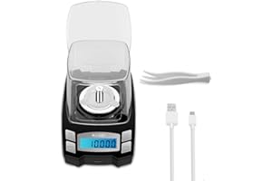 KUBEI USB Rechargeable Digital Milligrams Scale 100g x 0.001g, High Precision Jewelry Scale, Reloading Professional Mini Digi