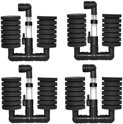 4x Bio Sponge Filter Betta Fry Aquarium Fish Tank Double Sponge (S)