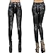 HeroNeo® Women Skull Print Leggings Jeggings Pencil Pants (Black)