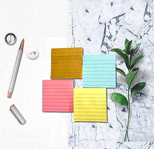 Self-Stick Notes,Sticky Notes, Colorful Bookmark, 3 in x 3 in, 100 Sheets per pad, 8Pads/Pack