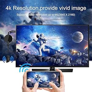 Wifi Display Dongle, HDMI Streaming Stick Display Dongle, 2.4 GHz WiFi Display Display Display Ricevitore Streaming… - immagine 3