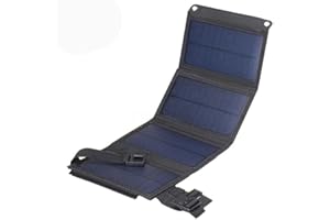 APOKA DEALS 20W Mobile Solar Charger, Wallet Size for Camping, Hiking, Outdoors. Waterproof, Compatible with iPhone and Android.