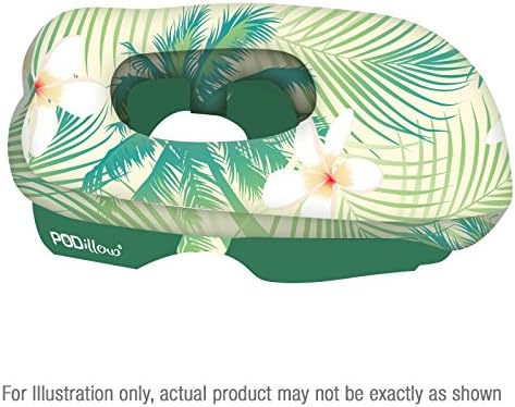 PODillow Be Worry Free! The Innovative FACE Down Pillow with Safety Pockets-Palm Trees