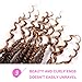 12 Inches 6 Packs Senegalese Spring Twist Hair with Curly Ends Short Ombre Crochet Hair Bounce Synthetic Crochet Braids Hair(T1B-27#)