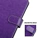 ULAK Galaxy S5 Case, Samsung S5 Wallet Case, Fashion PU Leather Magnet Wallet Flip Case Cover with Built-in Credit Card/ID Card Slots for Samsung Galaxy S5 SV Galaxy S V i9600- Purple