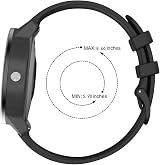 ISABAKE 20mm Silicone Watch Strap for Garmin Vivoactive 6/5/3 Forerunner view 7