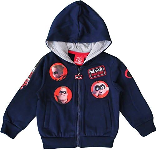 Incredibles 2 Disney Kids Hooded Sweatshirt (3 Years, Navy Blue)