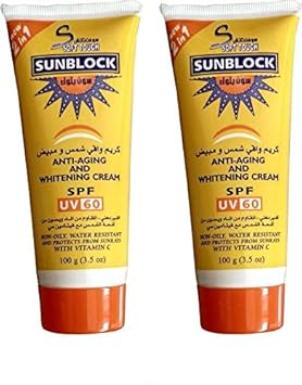 Softtouch Sunblock Anti Aging & Whitening Cream-SPF UV60 (Pack of 2)
