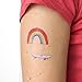 Tattly Temporary Tattoos, Rainbow Skateboard, 0.1 Ounce