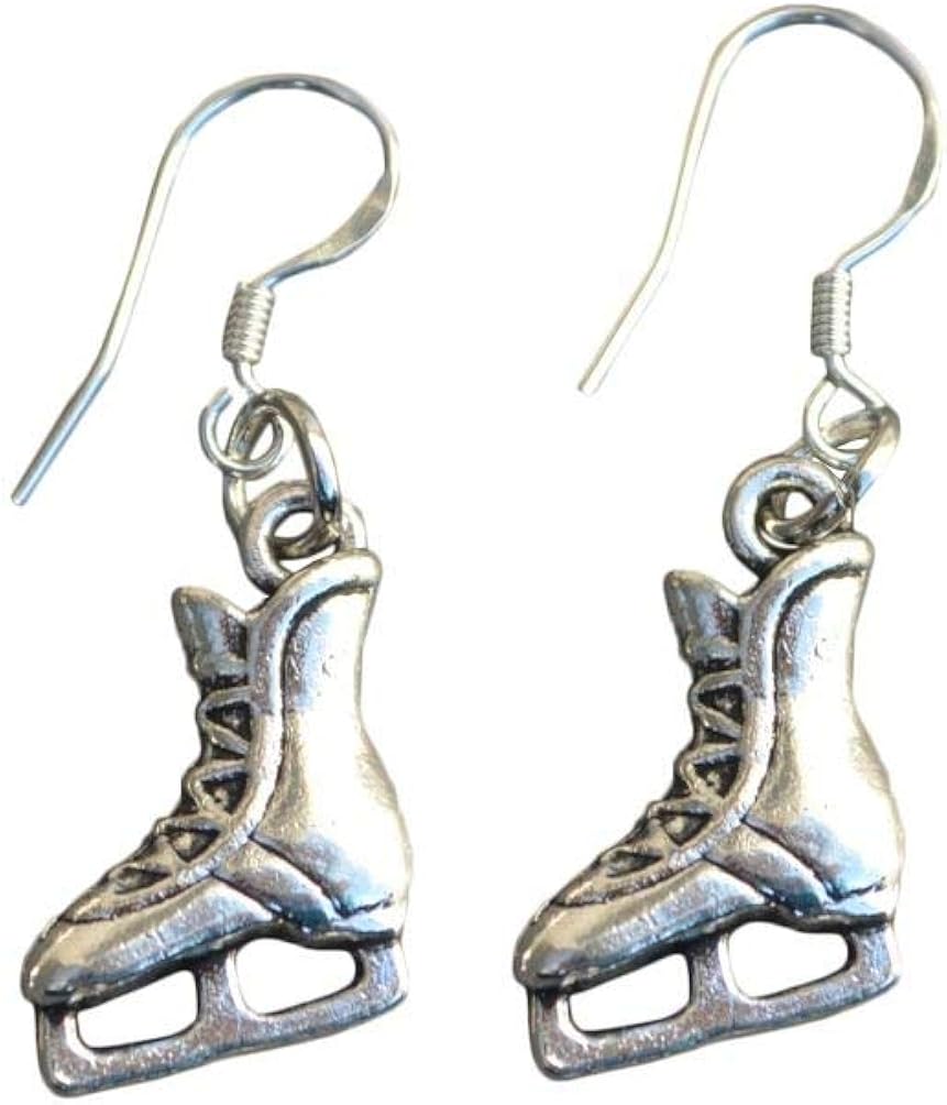 Infinity Collection Skate Earrings, Figure Skating Jewelry