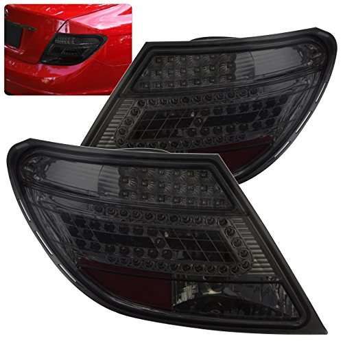 For Mercedes Benz W204 C-Class C250 C300 C350 AMG C63 Luxury Led All Smoke Lens Tail Lights Lamp