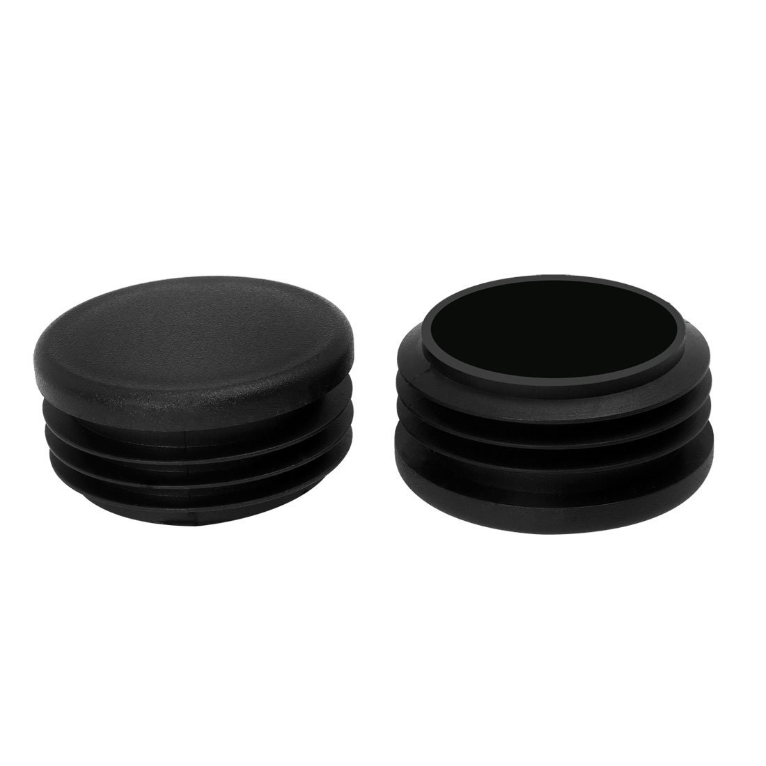 sourcingmap 45mm 1.77" OD Plastic Inserts Pipe Caps 2pcs 1.61"-1.69" Inner Dia for Gym