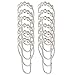 mDesign Mildew-Free, Waterproof Fabric Shower Curtain/Liner with 12 Rings, 54