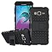 Galaxy J3 Case, Amp Prime Case, Express Prime Case, Viodolge [Shockproof] Hybrid Tough Rugged Dual Layer Protective Case Cover with Kickstand for Samsung Galaxy J3 (2016) / J3 2015 (Black)