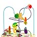 GEMEM Wooden Beads Maze Fruit Toddler Roller Coaster Educational Baby First Toys Cube for 1 2 3 Years Old Baby Boys Girls